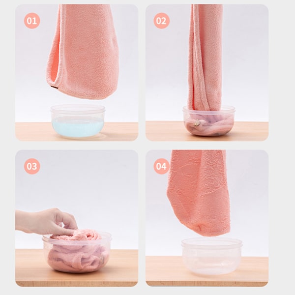 Mikrofiber Hårhandduk Wrap för Kvinnor, 2-pack, Absorberande Snabb Magisk Torkande Hår Turban