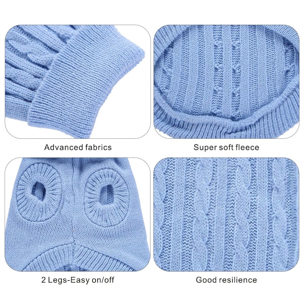Hvalpe Trøje, Varmt kæledyrs sweater, sød strikket hvalpe klassisk sweater til piger drenge, Kat sweater til hunde Sweatshirt tøj