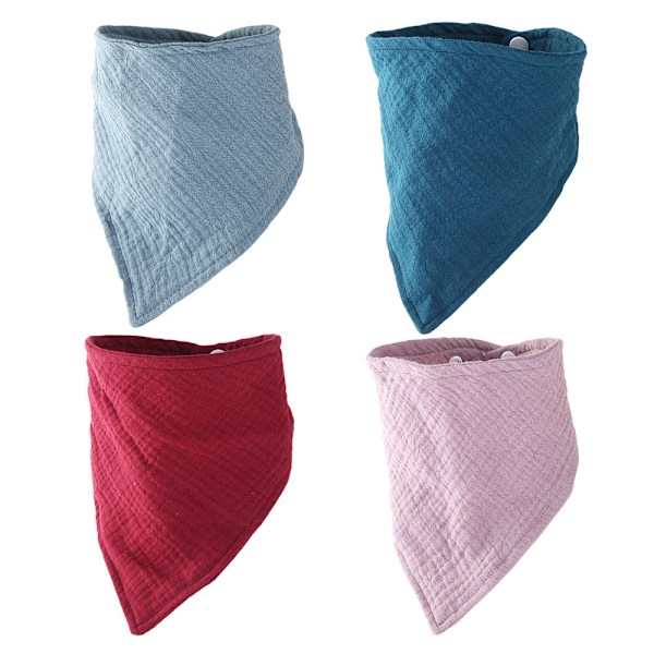 Muslin baby bandana-sjal Drool bib ren bomull absorberande