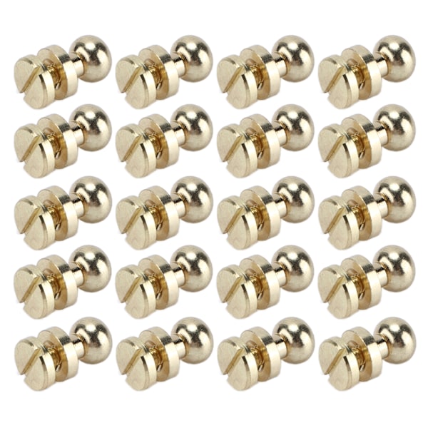 20 set mässingsnitar Slitstark Imitation Guld Resväska Hårdvara Tillbehör för Hantverkare 8x7mm