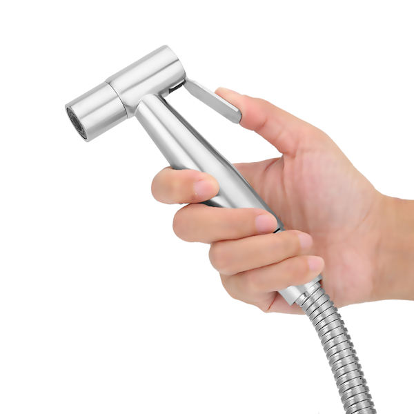 3-pack Handhållen Bidet Spray Douche Shattaf Slanghållare Set i Rostfritt Stål