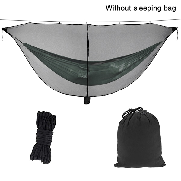 Hängmatta Myggnät Separerat Myggnät Hängmatta Camping Myggnät, Polyesternät för 360 Graders Skydd, Dubbelsidig Dragkedja för Enkel Tillgång