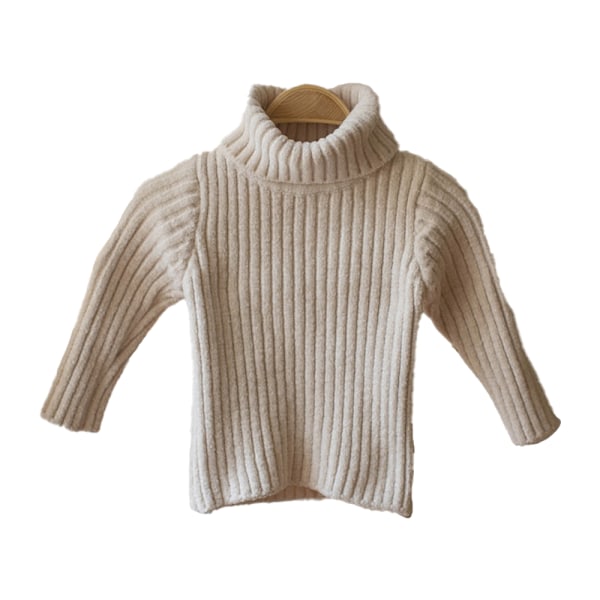 Turtleneck extra tjock tröja baby basplagg för att hålla varmt