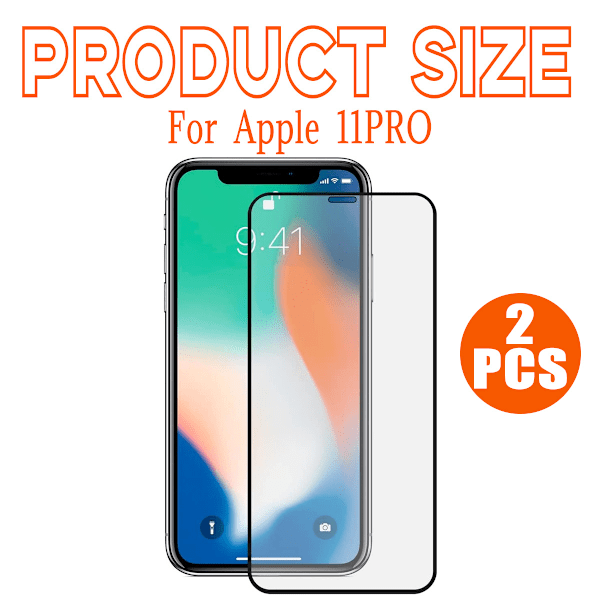 Härdat Glas Skärmskydd för iPhone 11 Pro – 2-Pack för Ultimat Skydd