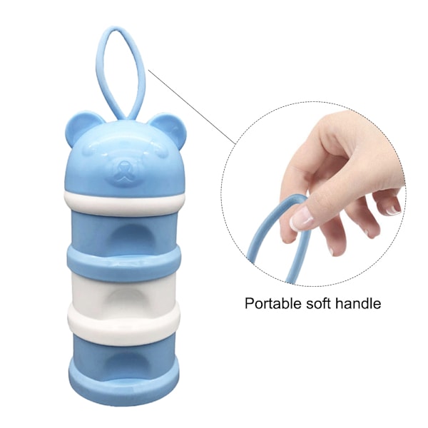 Stable, Rejse-venlig, Baby- og Børnemælkepulver Dispenser & Snack Opbevaringsbeholder, Perfekt til Udendørs