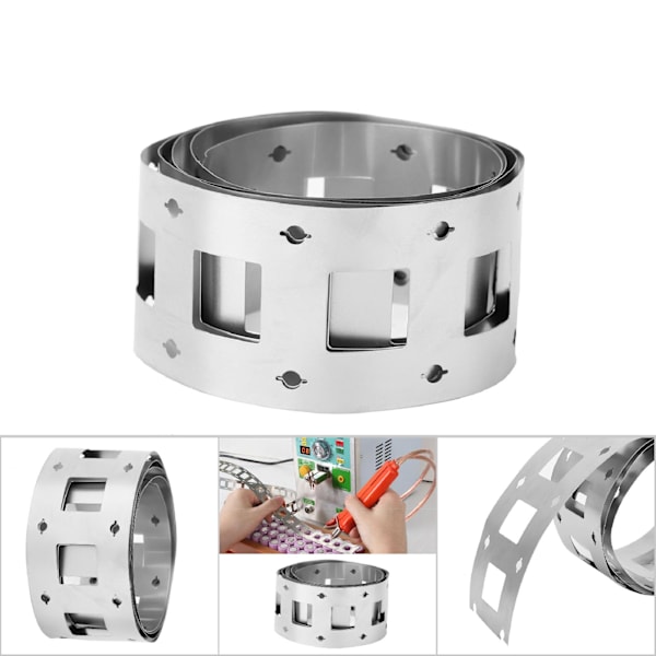 1m/3,2ft Længde 0,15mm Nikkelbånd Lithium Batteri Nikkelstrimler til 32650 Li-ion Batterier (#1)