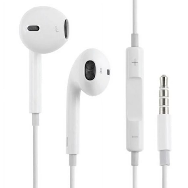 Hörlurar Headset med volymkontroll, 3.5mm för iPhone och mer