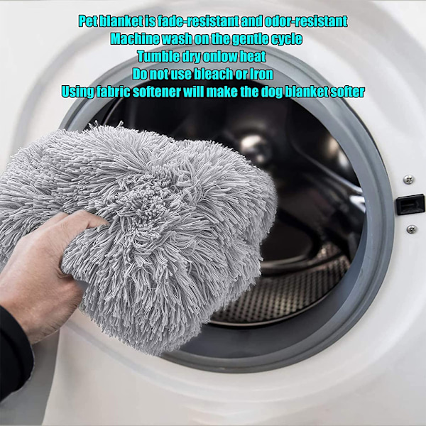 Hundehulematte, Hunde senger for store hunder Deluxe Pluss myk dyresenger, Avtakbart vaskbart trekk