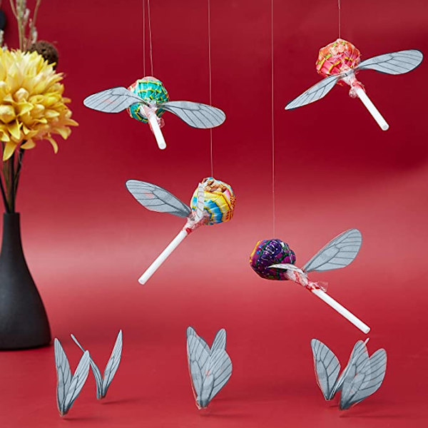 70 par Dragonfly Ving Charms Kunstige Butterfly Vinger Charms Håndværk Ving Øreringe Charms til Kvinder Øreringe Vedhæng Smykker