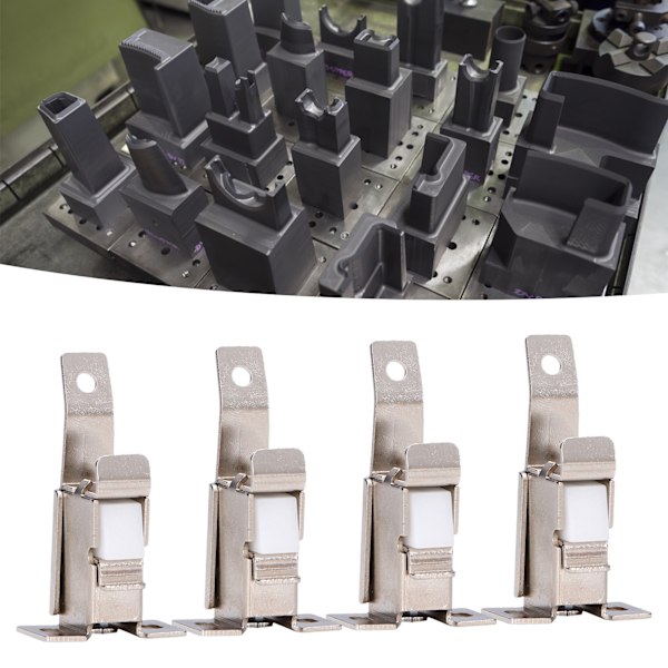 4Set FE Stativklemme 304 Stål Stålrammeklemmer Forme Tilbehør Automatisk Spændedesign