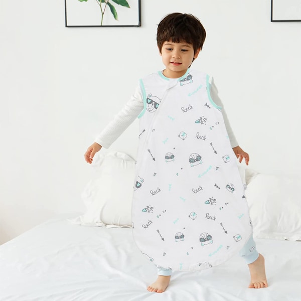 Anti-spark quilt for baby i bomullsgaze sovepose.