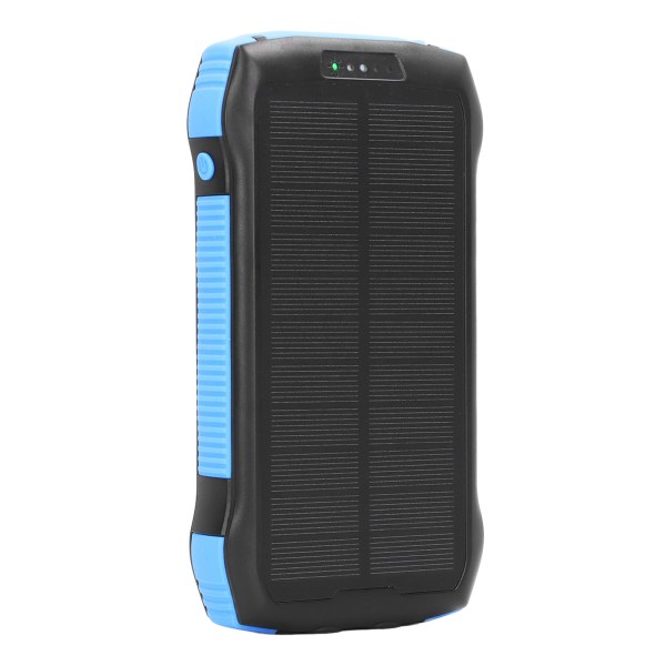 Solar Laddare Power Bank Snabbladdning Vattentät Telefonladdare med ficklampa för utomhusbruk