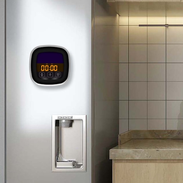 Digital kötttermometer med stor pekskärm LCD, med lång sond, kökstimer, bakgrundsbelysning Omedelbar avläsning för rökare Köksgrillugn, grill