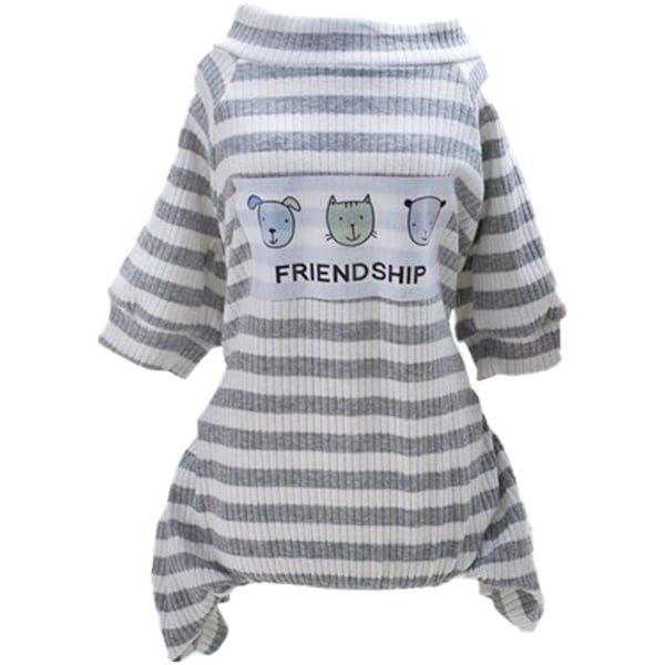 Hundkläder för små hundar flickvalp pyjamas långärmad onesie varma rockar tröjor outfit