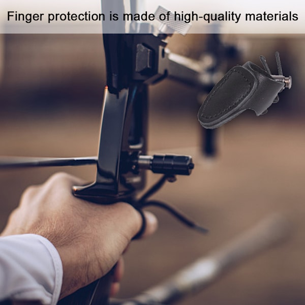 Blød Læder Tommelfinger Ring Bueskydning Fingerbeskytter Recurve Bue Fingerbeskytter Traditionel Buebeskytter Skydehandsker