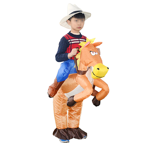 Festival Celebration Party Clothes Inflatable Horse Riding  Cartoon Costume（Without Battery)