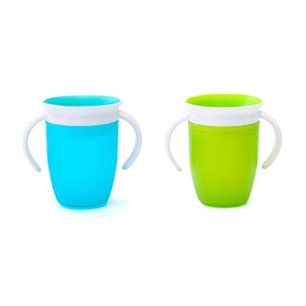 360ᵒ Sippy Cups med Håndtak 240ml - 2 Stykker