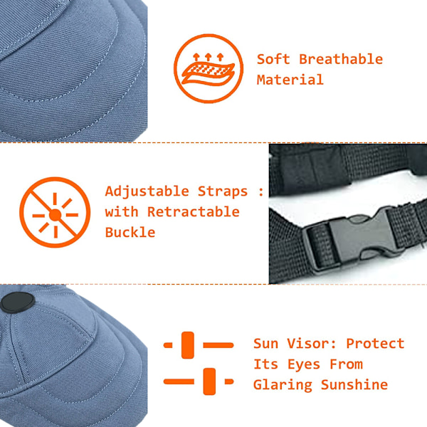 Pet fire sesonger and cap, katt og hund hodeplagg, skygge baseball cap