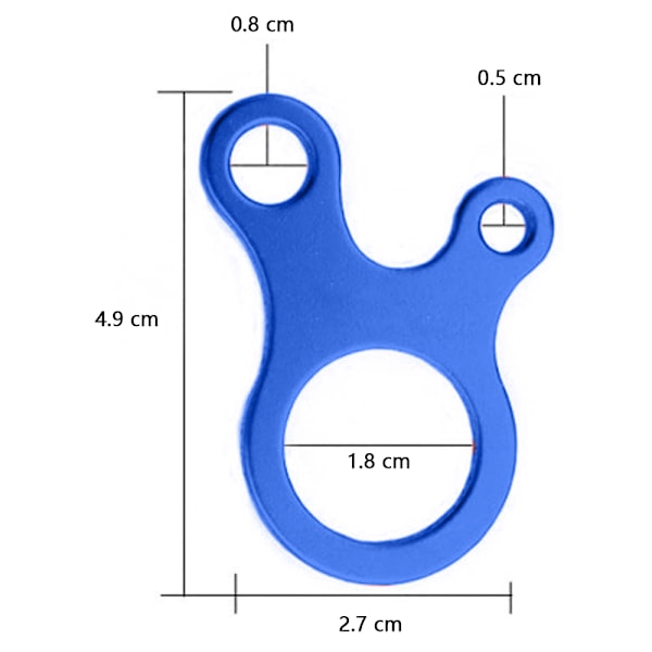 Telttensere i aluminiumlegering, taujusterere for telt, fotturer og camping