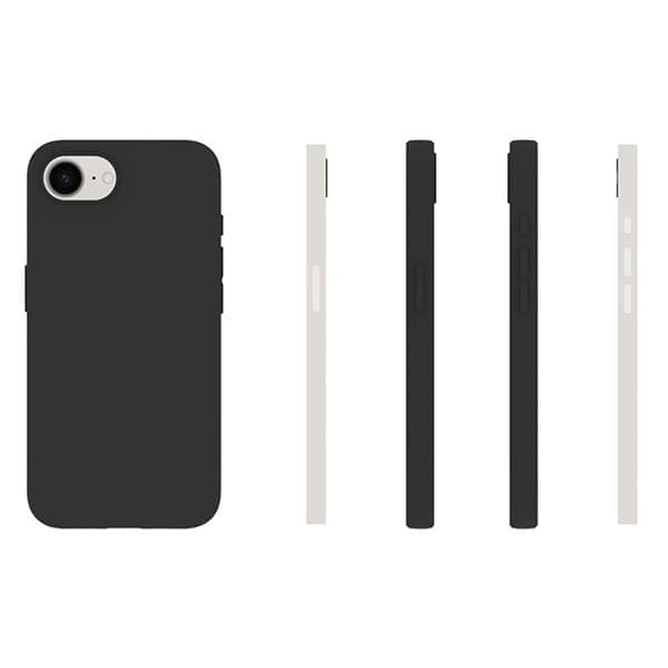 For iPhone 17th / 16th case TPU back cover, black
