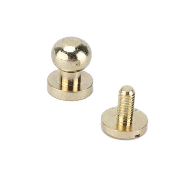 20 set mässingsnitar Slitstark Imitation Guld Resväska Hårdvara Tillbehör för Hantverkare 8x7mm