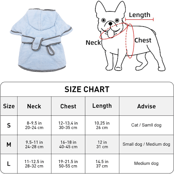 Hund vinter varm liten hund pyjamas kappa, söt kanin design husdjur PJS jumpsuit