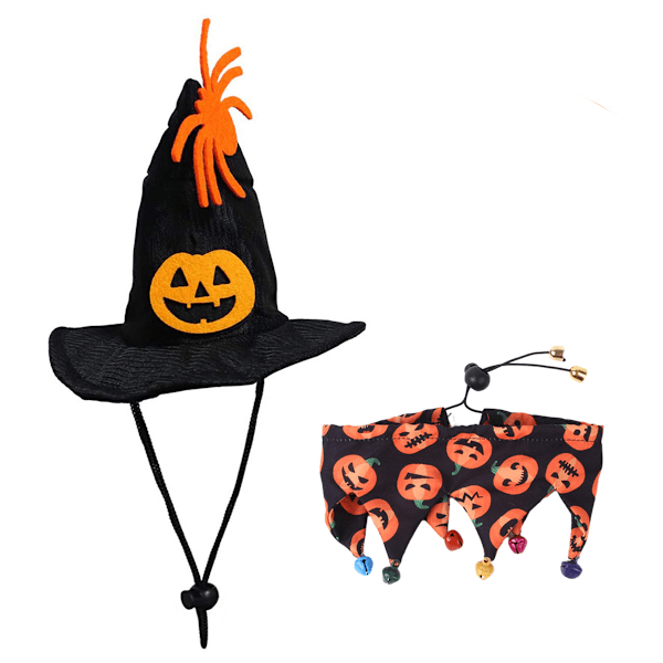 2 kpl Halloween-lemmikkieläinten asuja, Halloween-lemmikkieläinten koristeet, asukoristeet, loma
