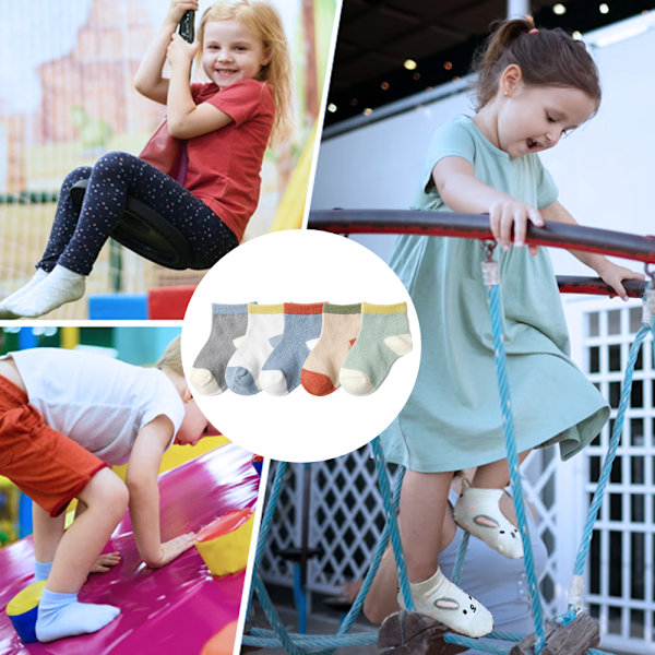 Sommar tunna mesh andningsbara strumpor nya baby medelstora rörstrumpor babystrumpor nyfödda strumpor - färgglada sömmar