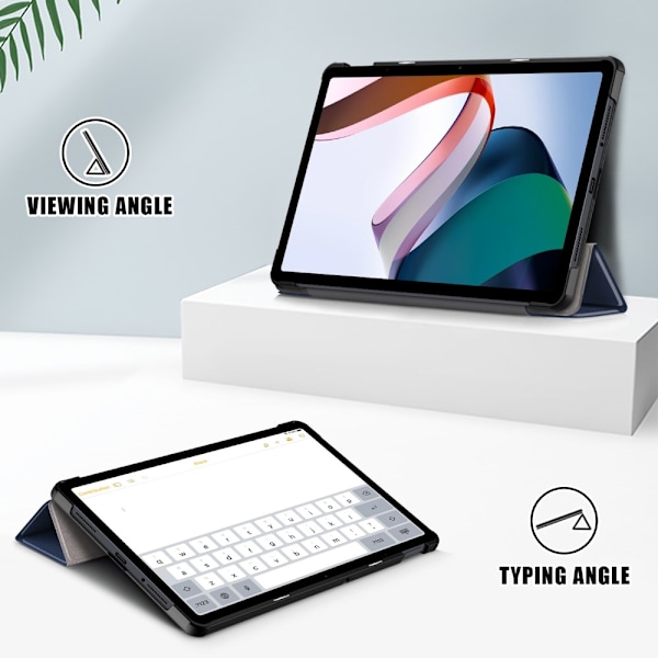 Xiaomi Redmi Pad SE, Trifold Fodral, Mörkblå