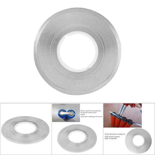 0,15 mm 1 kg M-klasse hardhet ren nikkel stripe tape stropp for batterisveising (0,15 * 6 mm)
