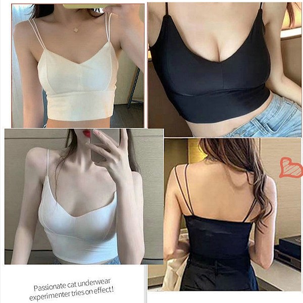 Sommer Tanktop Sexy Scoop Neck Ærmeløs Bomuld Ribbet Camisole Skjorter Basic Casual Træning Tees