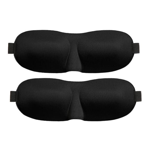 Sovemaske 3D 2-pakning Svart 32