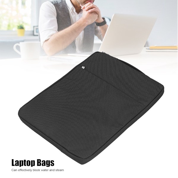 Laptopfodral Svart Polyester Notebook Dator Skyddande Väska Tillbehör för MacBook 11.6 tum