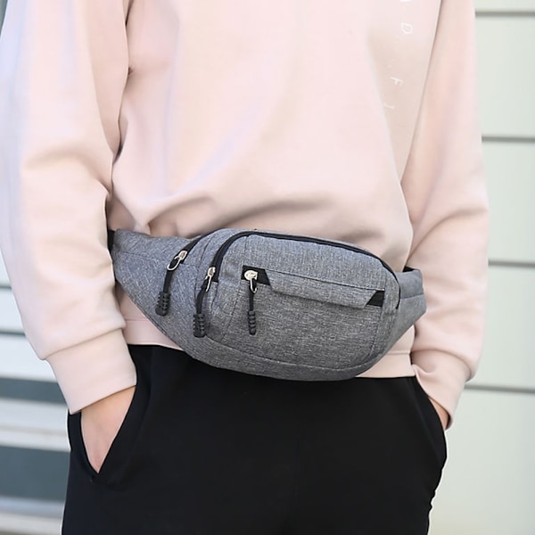 Midjeväsk: Löparbälte Running Bag Bältesväska Sport Slank Fashionabel för Jogging Vandring Kvinna Man