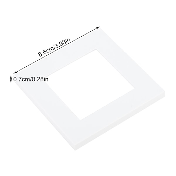 Væglader Strømstik Adapter Vægmontering Dobbelt USB Adapter Panel (PC Panel)