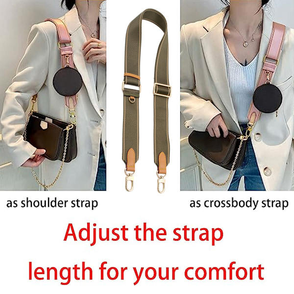 Taske Remme Udskiftning Crossbody Tasker Håndtaske Bred Nylon Læder Justerbar, Skulder Crossbody Taske Rem