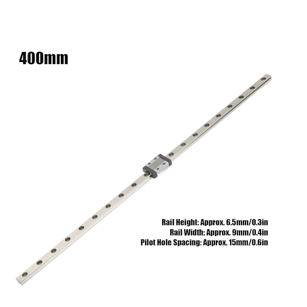MTN9 Mini Lineær Skinneguide Miniature Lineær Glidebane til CNC 3D Printer Del