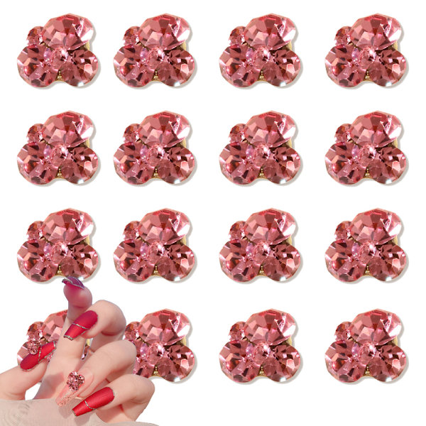 16 stk. Neglekunst Rhinestones Stene med Flatback Negle Stene