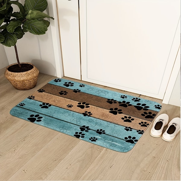 Ultra-Absorberande Hundtass-Dörrmatta, Snygg Entrématta, Leriga Tassar, Snabbtorkande, Halksäker Sovfilt, Livliga Husdjurshem, 45×120cm 45×120cm