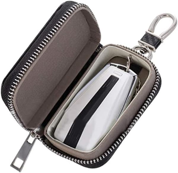 Musta - Auton avaimenperä, avainsuoja, auton avaimenperä signaalilla [TT]