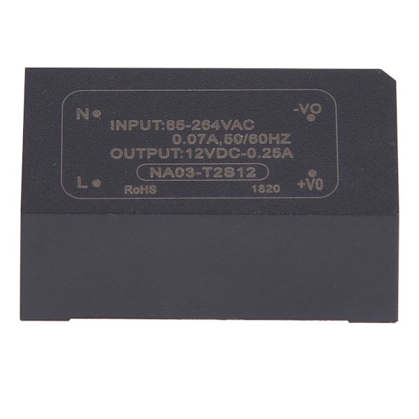 AC-DC Isolerende Strømforsyningsmodul 85~265VAC til 12VDC Strømtransformasjonsenhet