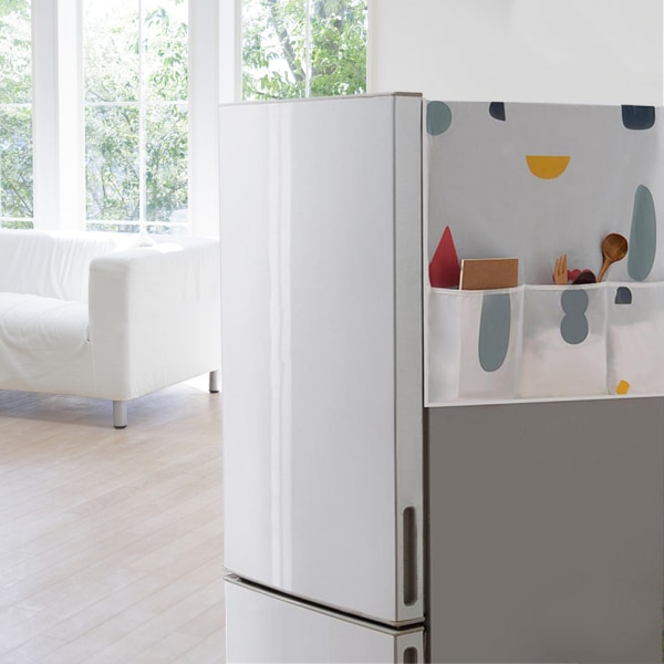 Återanvändbart nytt dammskyddat cover för kylskåp med hängande