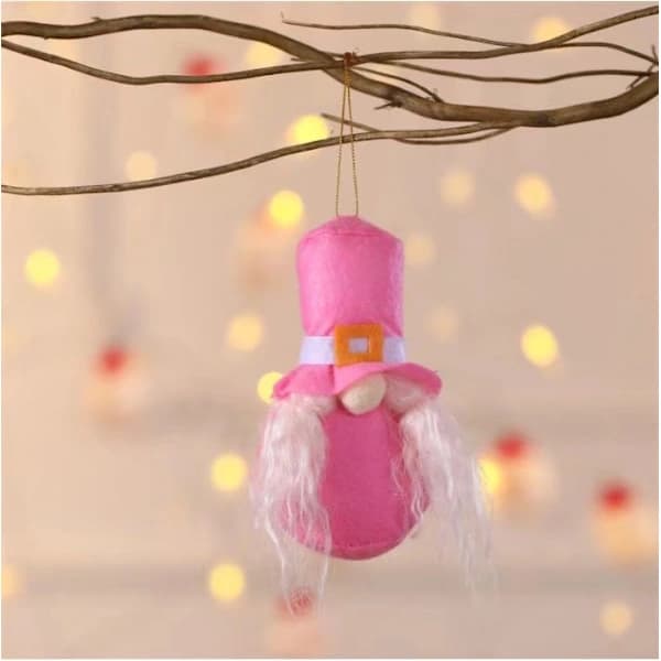 4-pack plysch julgransdekorationer, julgranshänge