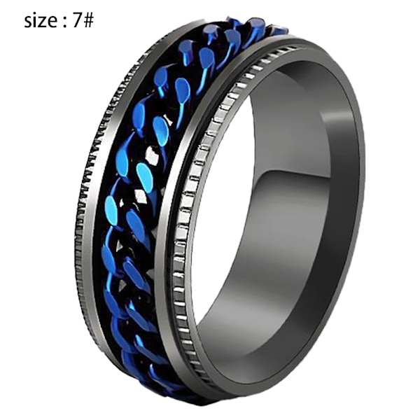 Rustfrit stålring med 8 mm drejelig ring