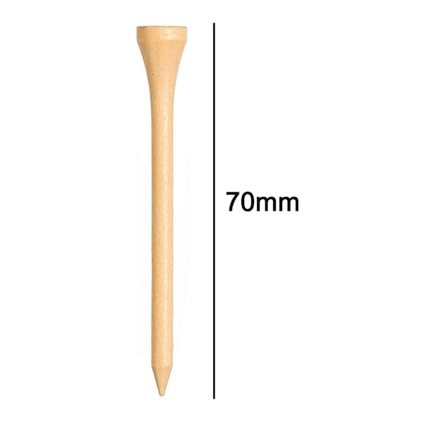 120-pack Professionella Trägolftees Tee Trä Tee Dowel Premium Hållbara Lignum Tee Tillbehör