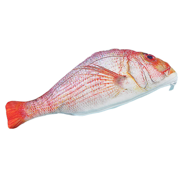 1 stk. Simuleret Fisk Pennepose Personlig Sjov Skrivebordspose Størrelse 21 * 6,5 cm