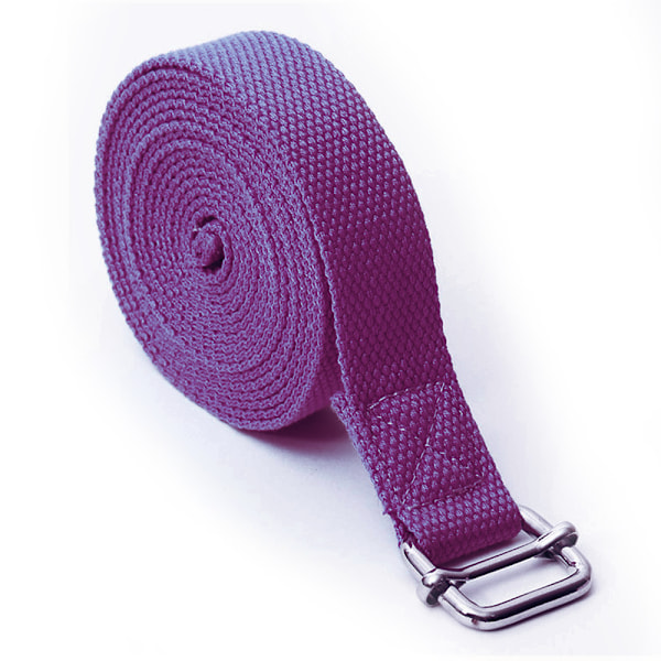 Yogaband - Verktyg för Flexibilitet | Övningar | Yogabälte med Justerbar Metallspänne