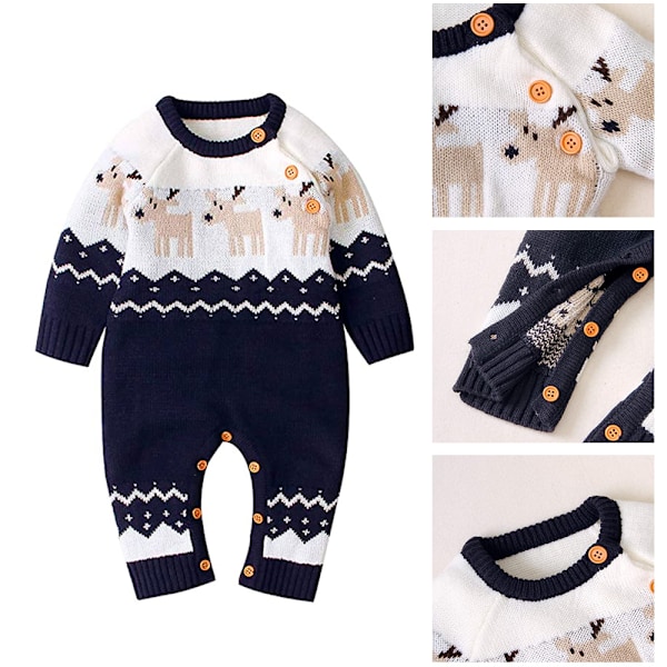 Babyjultröja, Toddler Rensa Kläder, Långärmad
