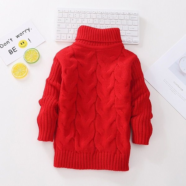 Høst- og vinterturtleneck-sweatre til børn - drenge og piger