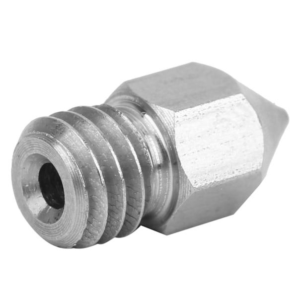 10 st 3D-skrivarmunstycken Set Silver Hållbar för MK8 Extruder Rostfritt Stål Tillbehör 0,5 mm